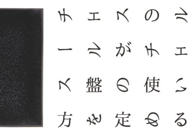 チェスのルールがチェス盤の使い方を定める The rules of chess govern our use of the chessboard